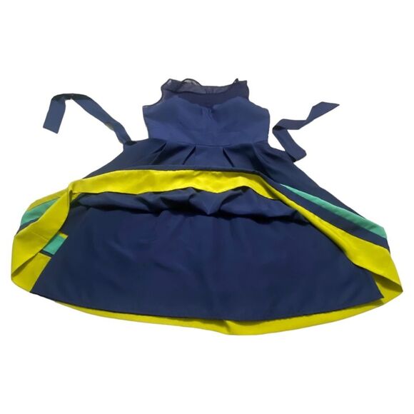 Guess Los Angeles, Navy Multi Mesh Dress Size 6 Party CocktaiL Mini - Picture 10 of 14